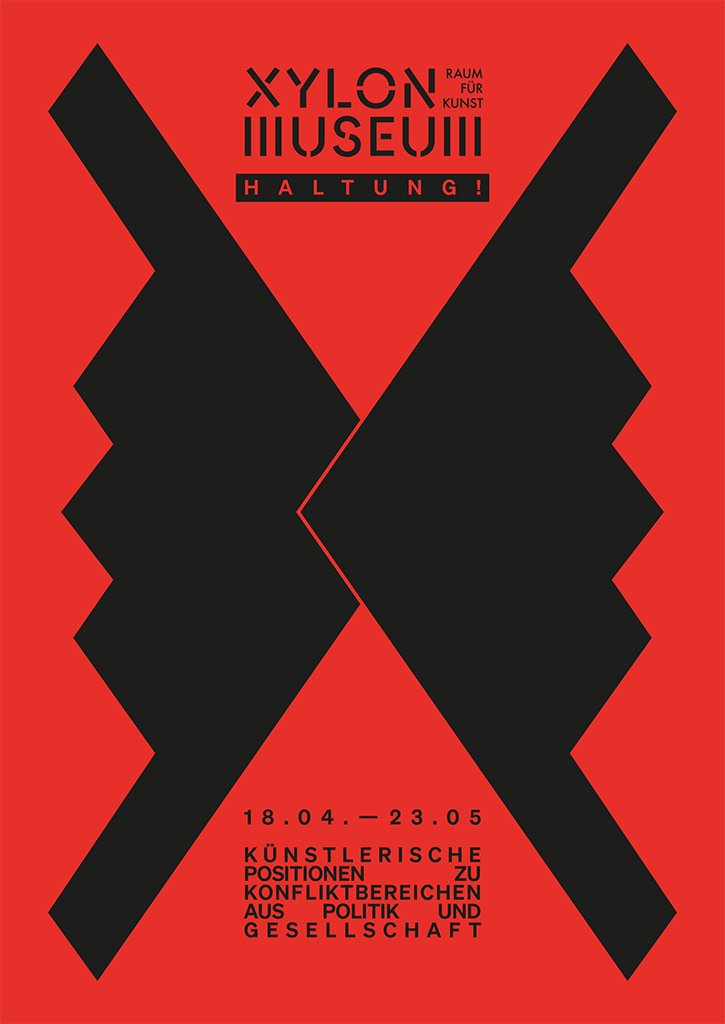 Plakat zur Ausstellung Haltung!